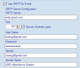 Using Gmail as SMTP service in AMG Image 1