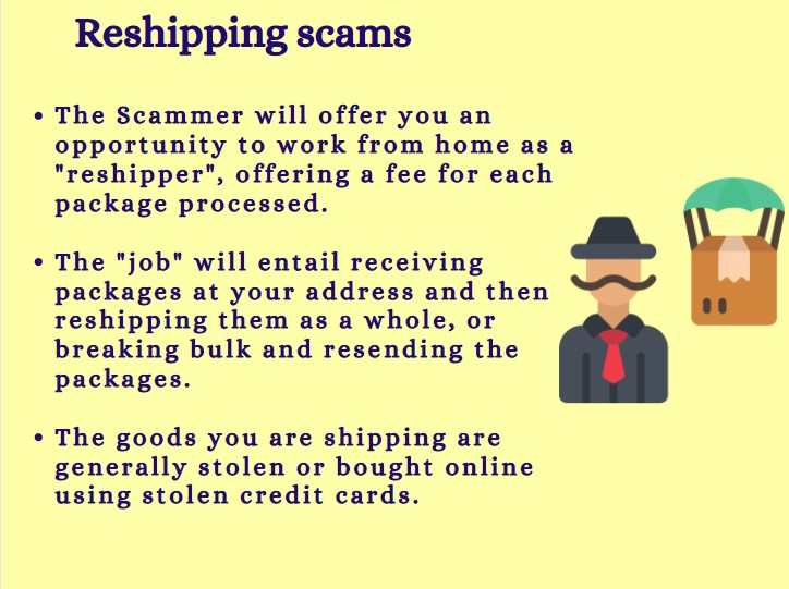 How to avoid reshipping scams