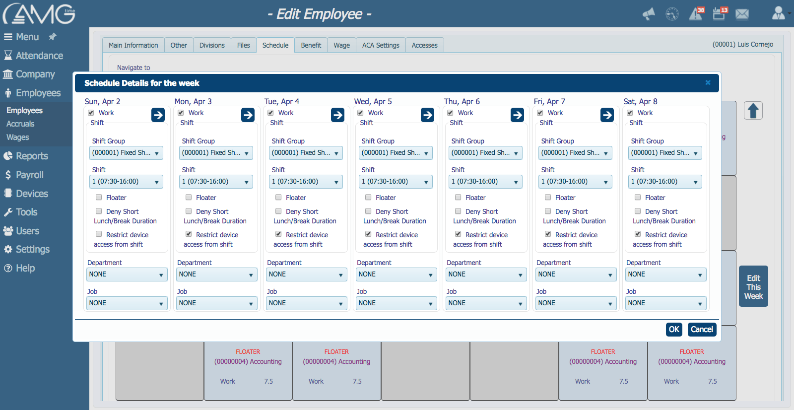 Time Attendance Employee Management Software