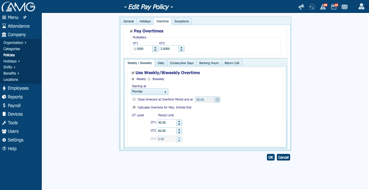 Calculating overtime