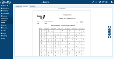 Running numerous attendance reports