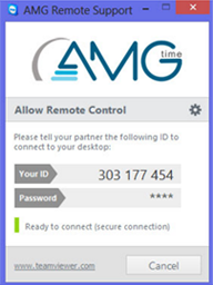 remote assist login screen
