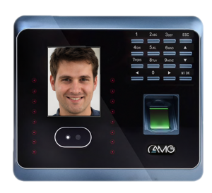 Time Clock Attendance Machine with Free Software for Employees Punch Attendance Machine Biometric Face Fingerprint Password Recognition Voice Prompt Attendance Terminal Clock for Small Business 