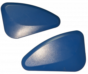 Side caps for GT-400 - Blue_